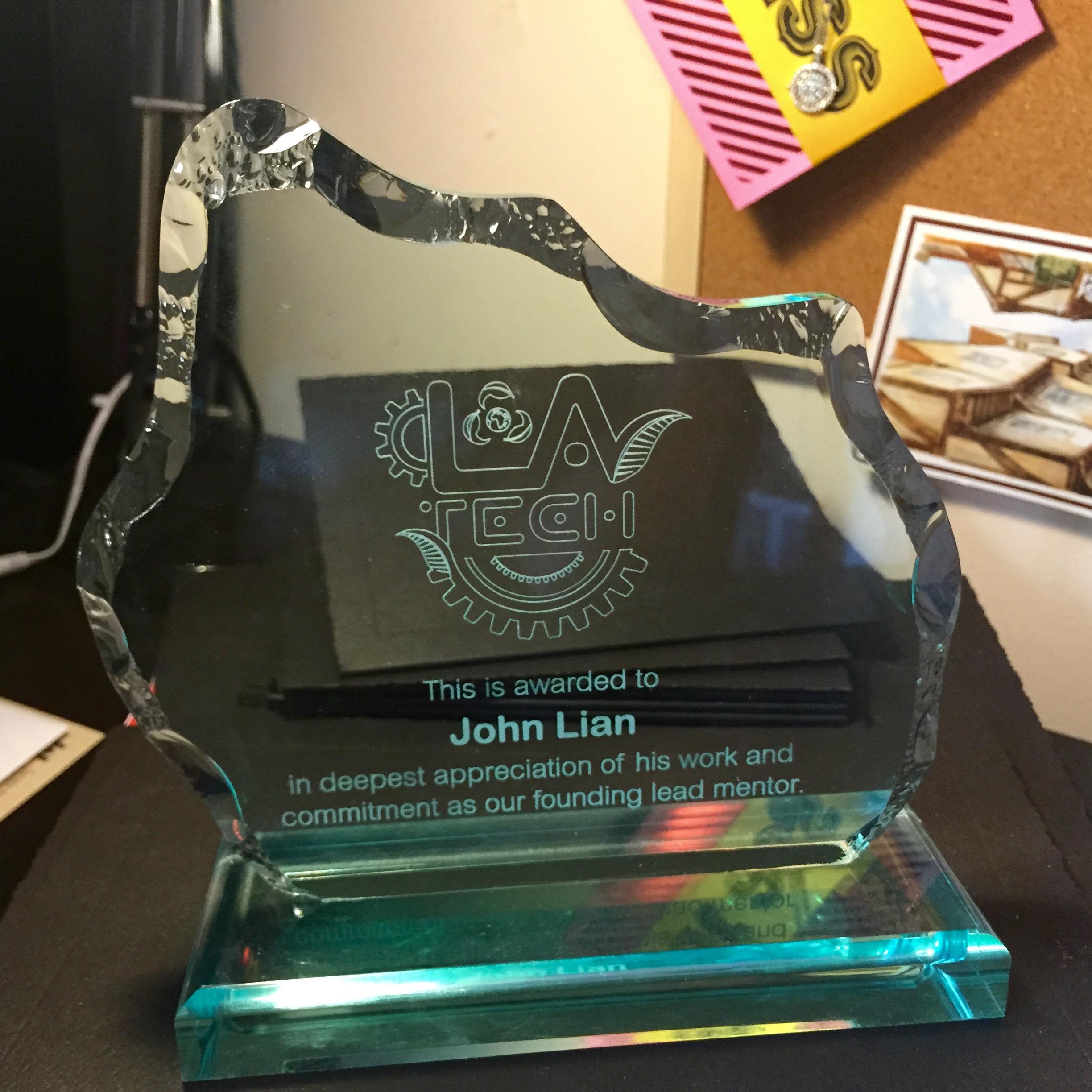 Team appreciation award